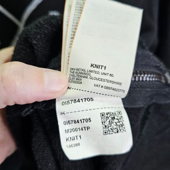 Superdry Black Logo Hooded Sweatshirt Size Large - Picture 9 of 9